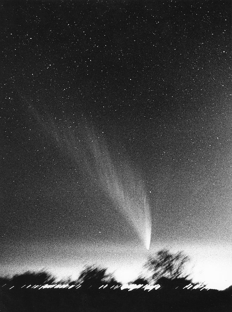 Komet West (C/1975 V1) im Jahr 1976 fotografiert an der VHS-Stern­warte Neumünster