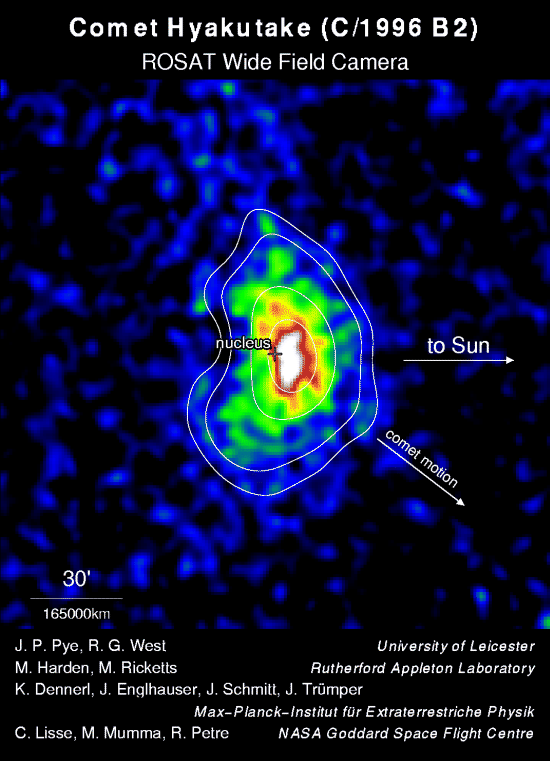 Komet Hyakutake am 27.03.1996 im EUV