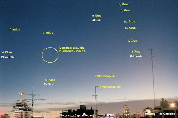 Komet McNaught am 28.01.07