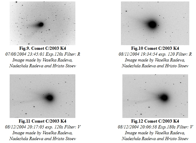 Komet LINEAR, fotografiert im Schülerprojekt der ESO