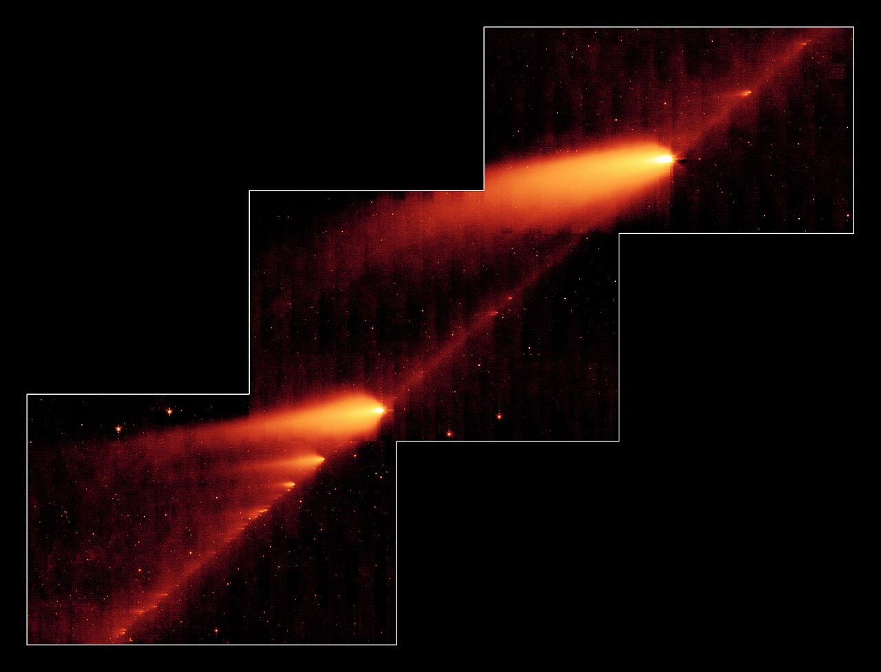 Kaskadierender Zerfall des Kometen 73P/Schwassmann-Wachmann